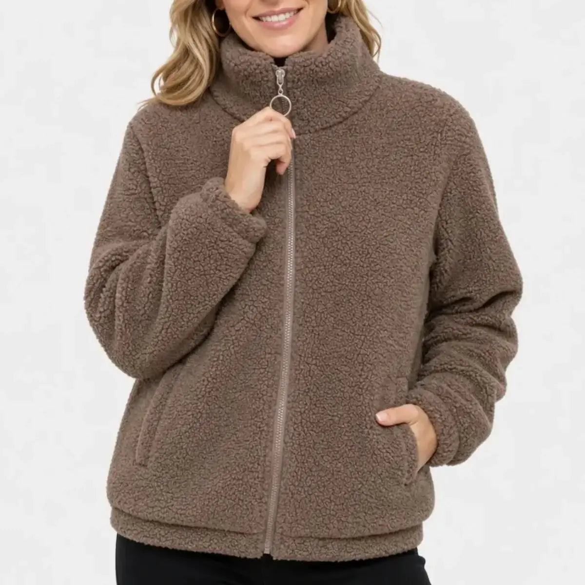😍 ¡A mitad de precio! 【M-4XL】Chaqueta polar de invierno, chaqueta gruesa con forro de borreguillo, chaleco cálido.