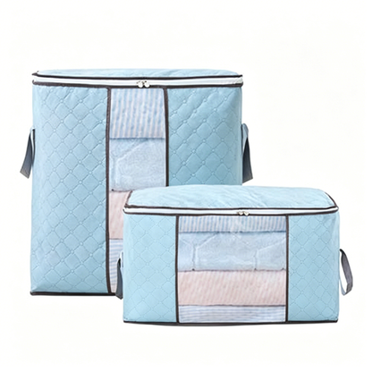 📦✨ Bolsa de almacenamiento de gran capacidad – Tejido transpirable y ventana transparente 🏡