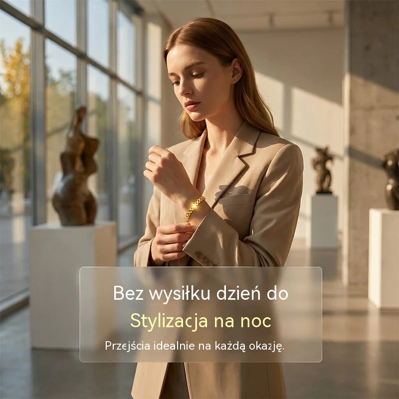 ✨ 50% zniżki! 🔷 Geometryczna bransoletka łańcuszkowa: Prosta, nowoczesna i wyrafinowana. Idealna do noszenia na co dzień lub jako ozdoba. Wygodna i uniwersalna. 💫