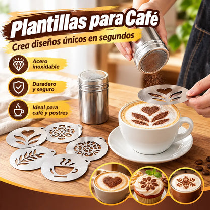 ☕ Šablona iz nerjavnega jekla (tip 304) za latte art