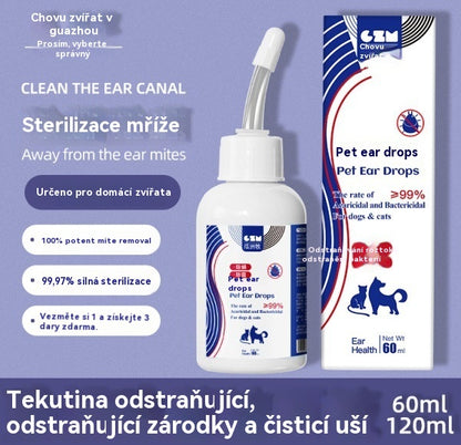 【2 komad】Sredstvo za čišćenje ušiju za pse i mačke