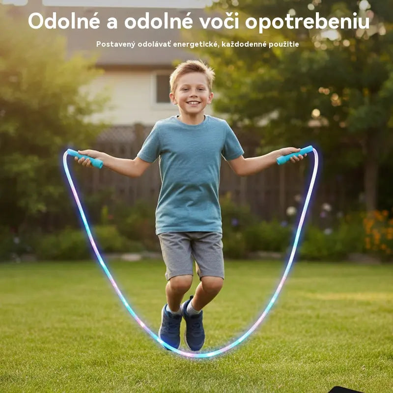 🏃【Compra 1 y llévate 1 gratis】🌈 Cuerda para saltar con luz LED para niños