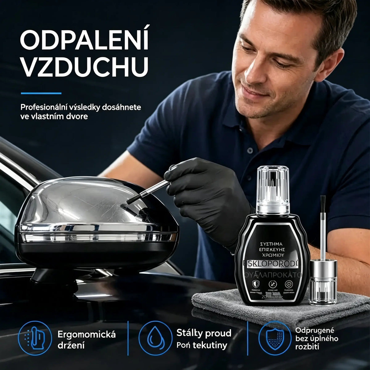 2 kusy za pouhých 500 českých korun 🥳 Nejprodávanější produkt 🥳 💞 ✨🚗 Sada pro obnovu chromu – odstraní oxidovou vrstvu a obnoví dokonalý lesk kovového povrchu | Špičková kvalita