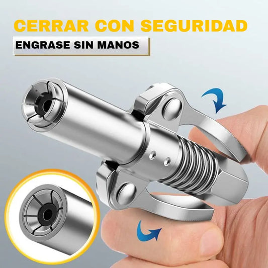 📢📢¡50% DE DESCUENTO! ✨Acoplamiento de boquilla de engrase de alta presión con doble mango