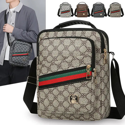 😎Nuevo bolso de hombro para hombre de gran capacidad en piel sintética (PU)