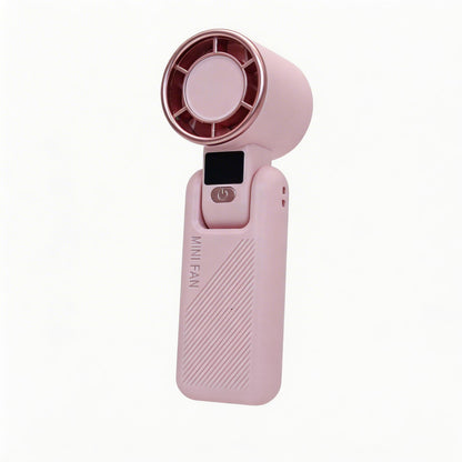 🥰 【Compra 1 y llévate 1 gratis】💦🌬️ Mini ventilador portátil plegable con pantalla digital USB de 100 velocidades