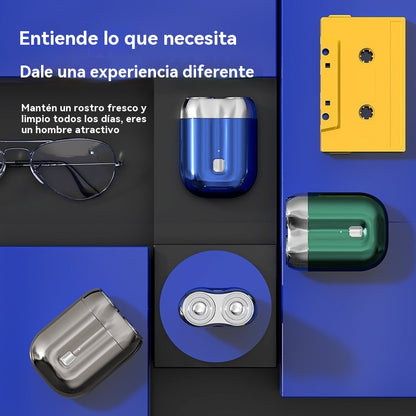 🧳👨🪒Compra 1 y llévate 1 gratis🔥Nueva afeitadora eléctrica de doble cabezal, portátil, de viaje, magnética, totalmente lavable y recargable