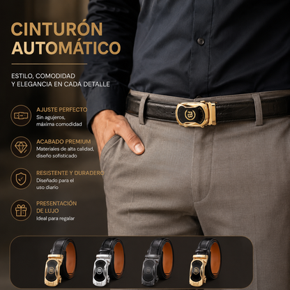 【50%OFF】Nuevo cinturón de hombre de cuero genuino con hebilla automática