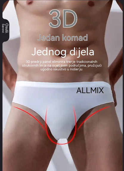 【Pakiranje od 5 komada】 【M-2XL】Nove muške bešavne gaćice niskog struka od ledeno svile - 【50-90 kg】