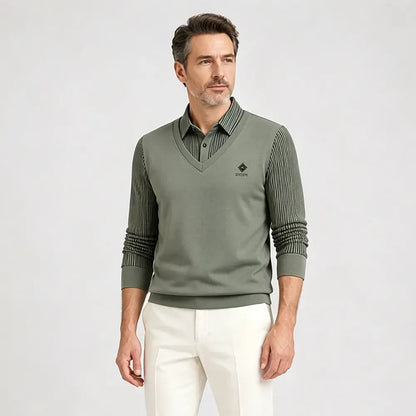 👔Razprodaja ob koncu leta🔥【M-4XL】Moški dvodelni komplet iz vrhunskega kašmirja, topel in vsestranski.
