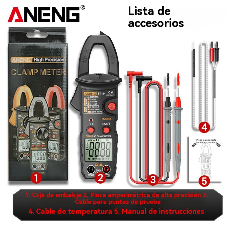 🔥【Oferta por tiempo limitado】🛠️Pinza digital inteligente, pinza de electricista multifuncional✅pinza amperimétrica de alta precisión✅ identificación completamente automática.