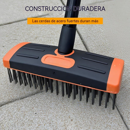 🧹 Juego de herramientas 3 en 1: cepillo de alambre para deshierbar – Cepillo de alambre duradero ideal para patios, entradas de vehículos y senderos de jardín 🏡