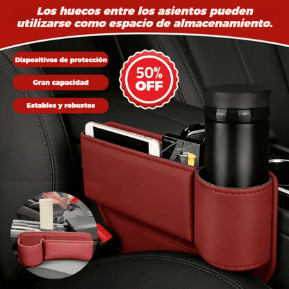 【50%OFF】🚗🚗Gap caja de almacenamiento de piel de vaca