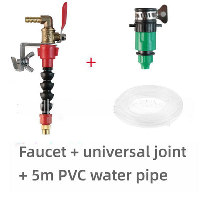 【Cabezal de aspersor + junta de conversión + tubería de agua de 5 metros】Cortador de agua + tubería de agua de PVC