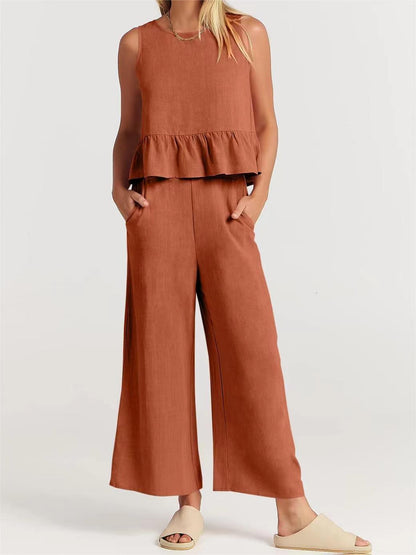 50%OFF🎀Conjunto informal de verano de 2 piezas para mujer