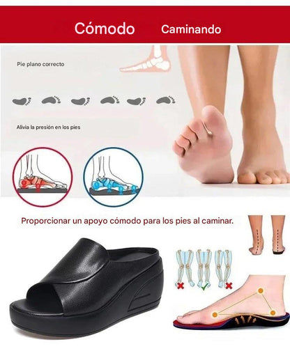 🔥👡【35-42】Sandalias modernas para mujer, confeccionadas en piel auténtica con suela suave y gruesa (2026)