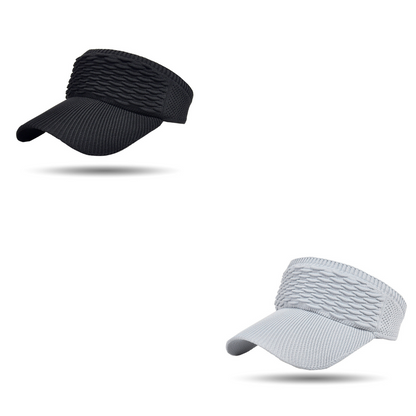 🔥【2 piezas】Sombrero de sol para mujer con coleta alta🧢 Transpirable, diseño abierto, protección UV400☀️ Perfecto para correr, hacer senderismo, ir a la playa y para el día a día💁‍♀️✨