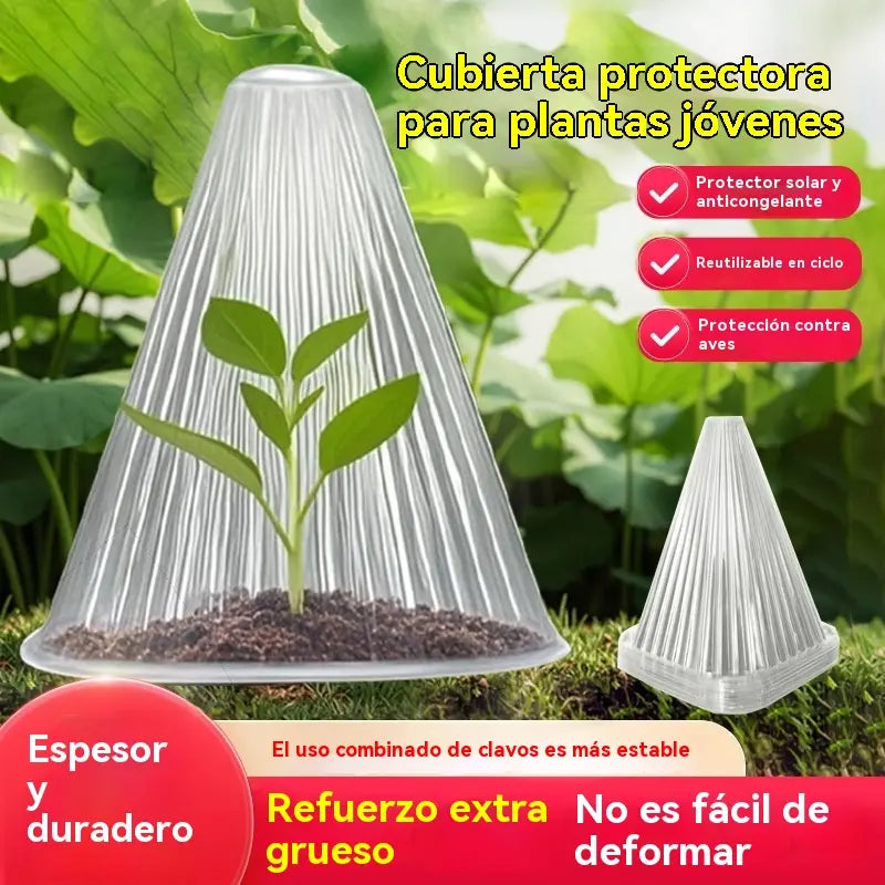 【20 piezas 】Plántulas de melón, plántulas de hortalizas, cubiertas vegetales: conservación térmica, protección contra aves, insectos