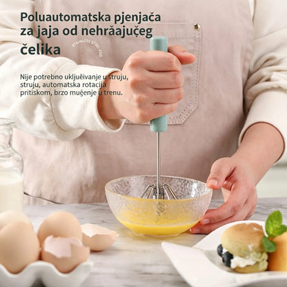 【2 komada】Poluautomatski plijač za jaja od nehrđajućeg čelika