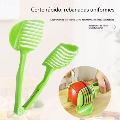 🔥compre uno y llévese otro gratis【2 piezas 25 euros】🍅 Cortador de cocina manual | Corta fácilmente tomates, limones, cebollas y otros ingredientes de manera uniforme.