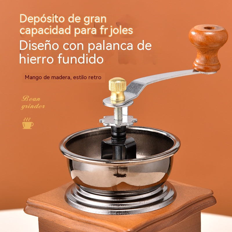 💥💥Mini molinillo de café retro de manivela para el hogar