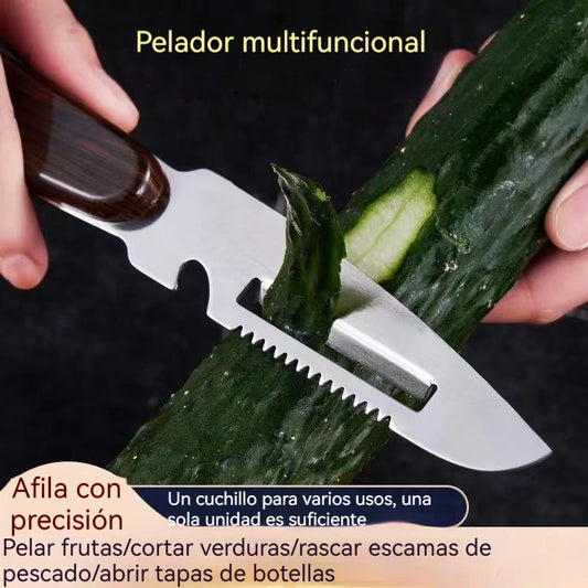 👍3 artículos por 23 euros:🧅🔪 Pelador de cocina multifuncional 3 en 1: ¡Pela, corta y abre botellas! 🔥
