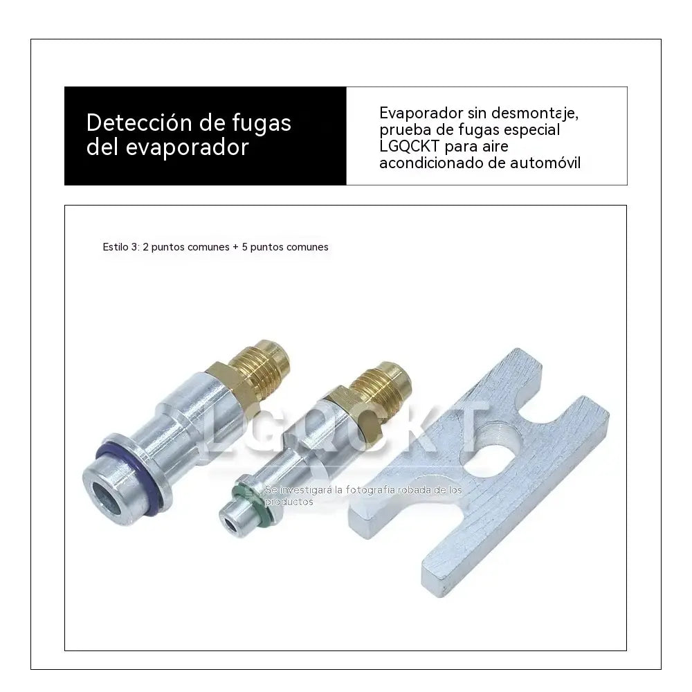 Herramienta para detectar fugas en el evaporador del aire acondicionado del automóvil