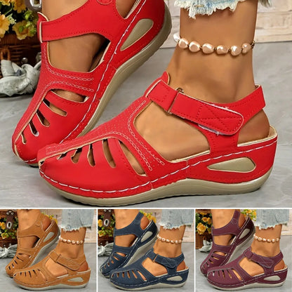 【34-44】Sandalias de cuña casuales para mujer, transpirables y cómodas