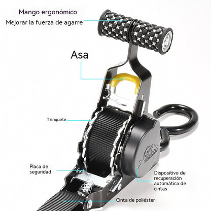 🎁🎁Correas de sujeción con retracción automática para coches y motocicletas, correas tensoras con retracción automática.