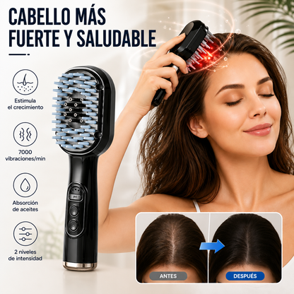 💆‍♀️Peine masajeador del cuero cabelludo, aplicador multifuncional de aceites esenciales y dispositivo para el crecimiento del cabello.