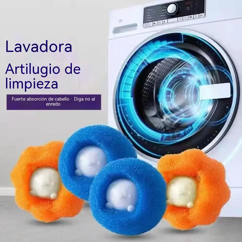 💖【100 unidades】por solo 25 euros🧼✨Bola limpiadora anti-enredos y quitapelusas para lavadora