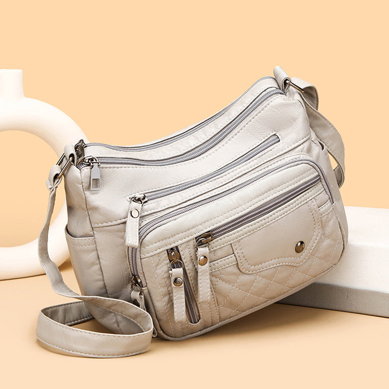 💥👜2026 Nuevo bolso de hombro de cuero suave retro para mujer de gran capacidad y moda