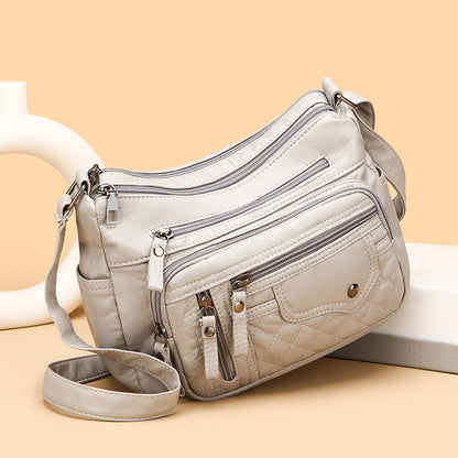 💥👜2026 Nuevo bolso de hombro de cuero suave retro para mujer de gran capacidad y moda