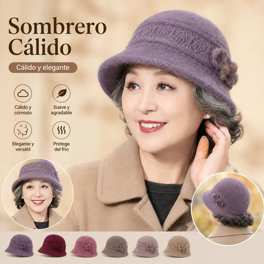 🧶 Compañero cálido en invierno: gorro de lana de punto cálido