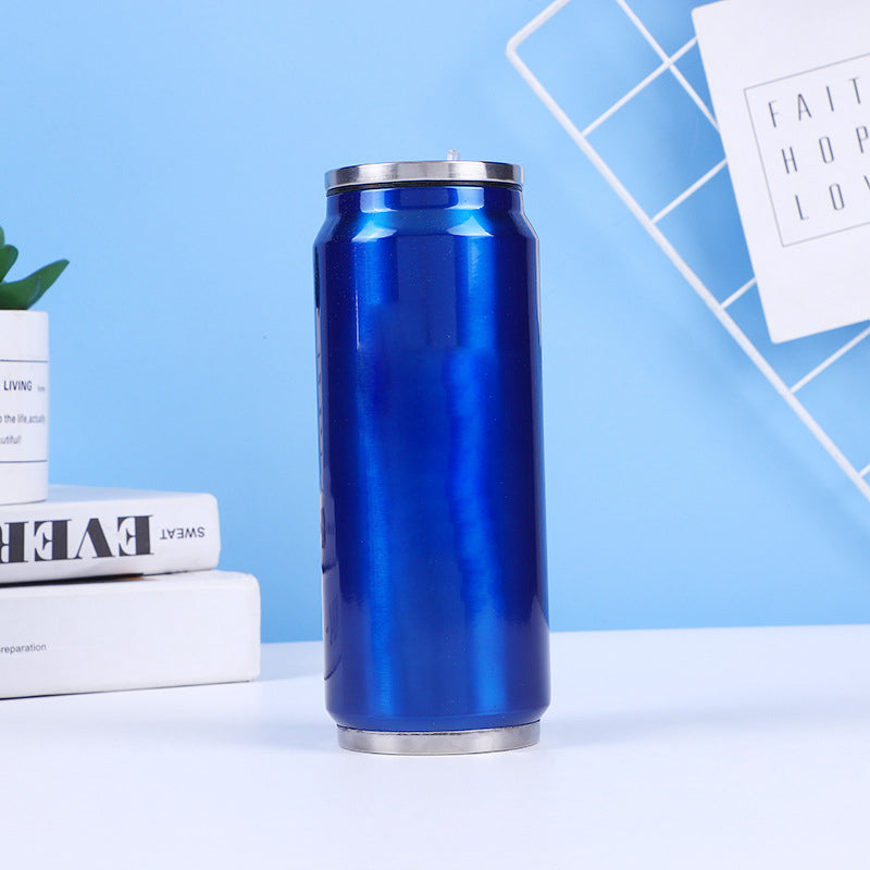 🥤 Vaso térmico de acero inoxidable de doble capa con forma de lata de refresco
