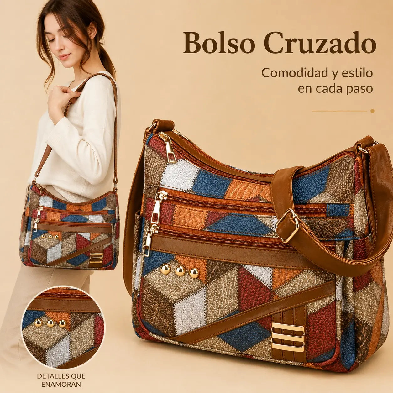 Nuevo bolso de hombro de moda para mujer en piel suave (colección 2026)