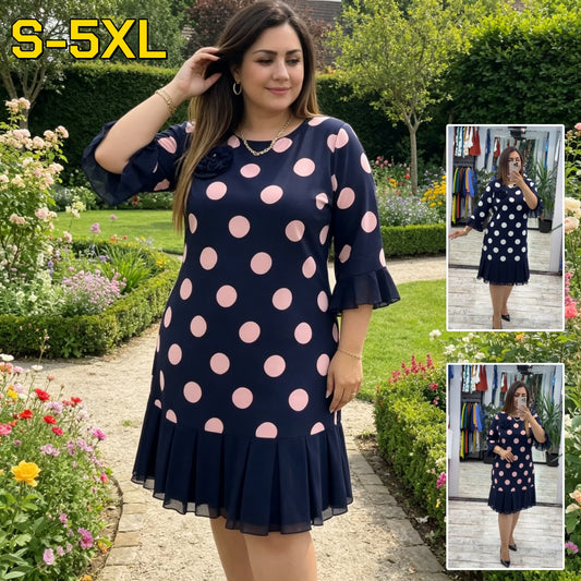 💟【S-5XL】👗 Nuevo vestido de moda, diseño clásico, elegante y sencillo.