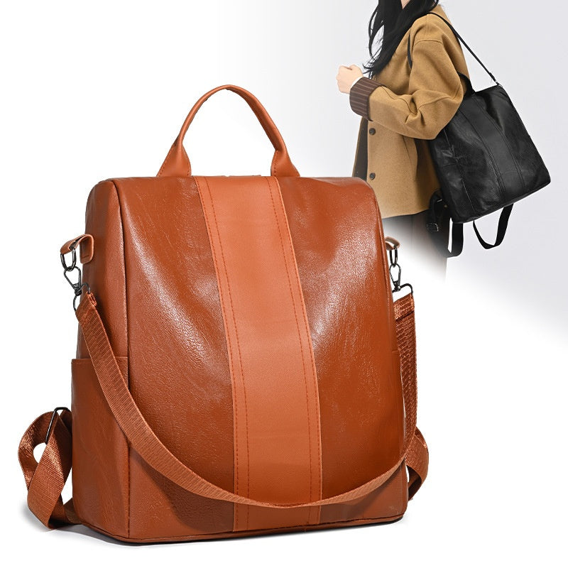 🎒 ¡50% DE DESCUENTO POR TIEMPO LIMITADO! ✨ Mochila grande para mujer: elegante, de piel sintética, fácil de usar 👜