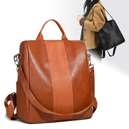 🎒 ¡50% DE DESCUENTO POR TIEMPO LIMITADO! ✨ Mochila grande para mujer: elegante, de piel sintética, fácil de usar 👜