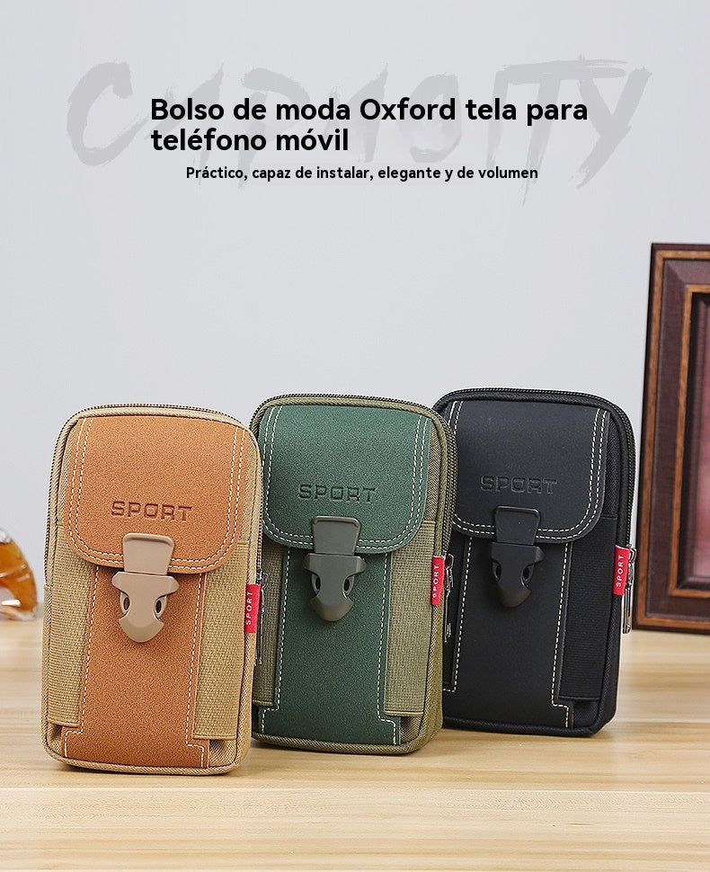 🔥 Bolsa casual de hombre para exteriores, bolsa de deporte para teléfono móvil