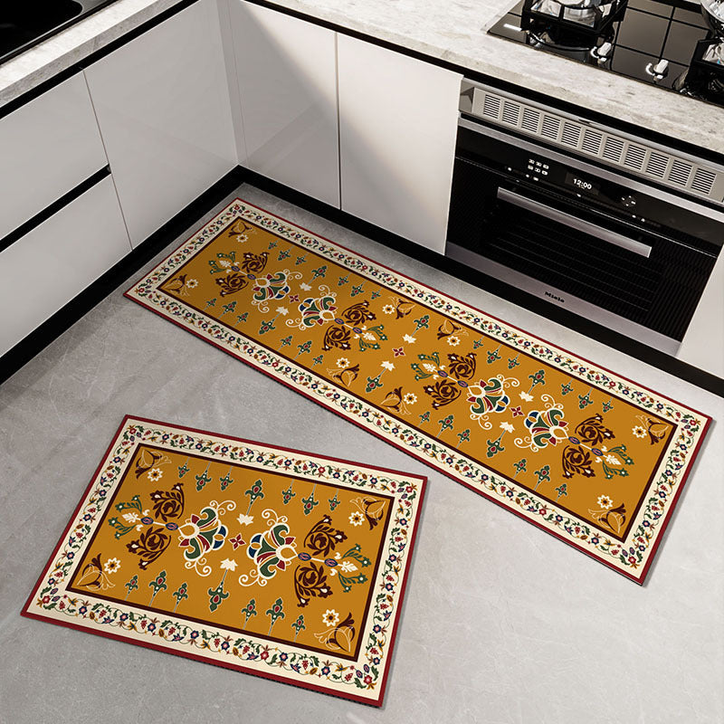 【40x60 + 40x120 cm】Alfombra de suelo antideslizante, resistente a las manchas y altamente absorbente.