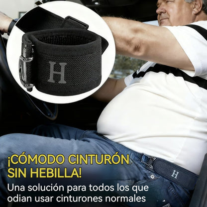 🔥【Paquete de 2】Cinturón ajustable y cómodo con hebilla de velcro universal elástica.