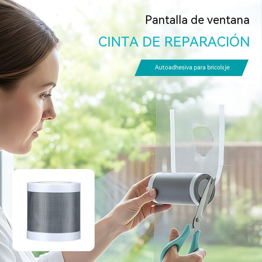 🦟【12cm *5 m】Cinta autoadhesiva casera para reparar mosquiteras