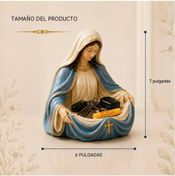🔥 Último día: 50 % de descuento – Bandeja vaciabolsillos artesanal de la Virgen María