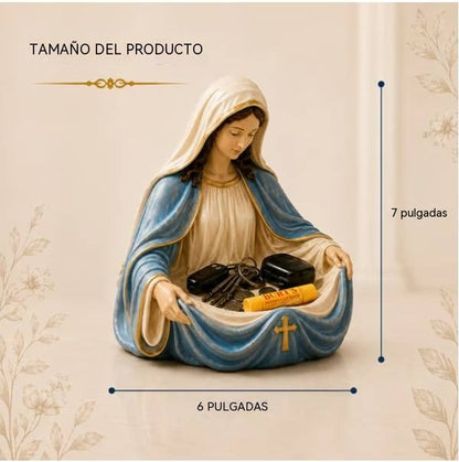 🔥 Último día: 50 % de descuento – Bandeja vaciabolsillos artesanal de la Virgen María