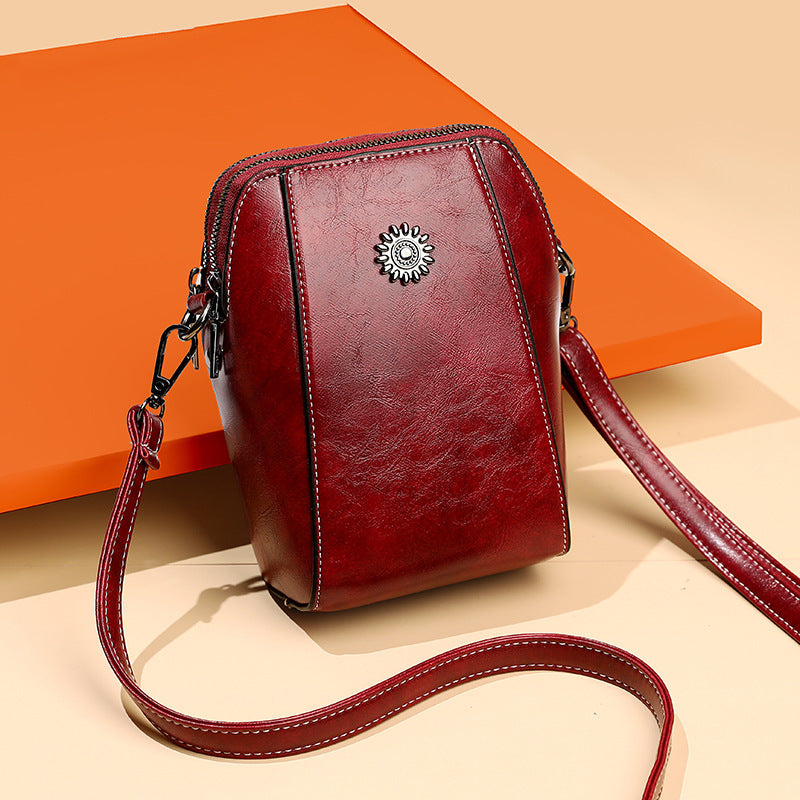 👜🎀 Oferta por tiempo limitado ⚡Bolso bandolera para teléfono de piel sintética para mujer
