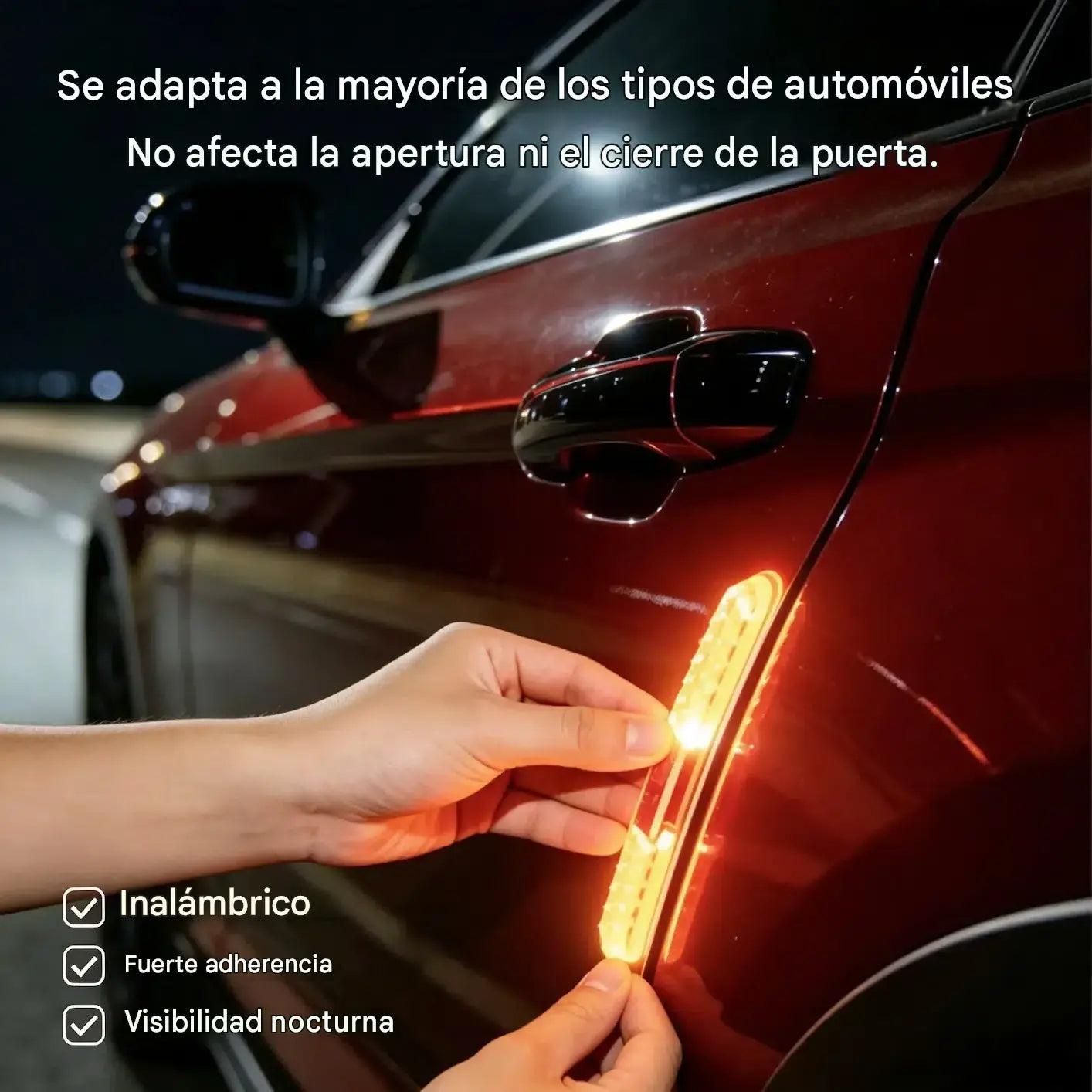 🔥4 unidades por 28 euros ✅💥Luces LED anticolisión intermitentes multifuncionales para puertas, aptas para coches y motocicletas