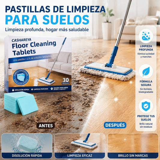 【3 paquetes, 90 pastillas en total】Toallitas limpiadoras de suelos solubles en agua