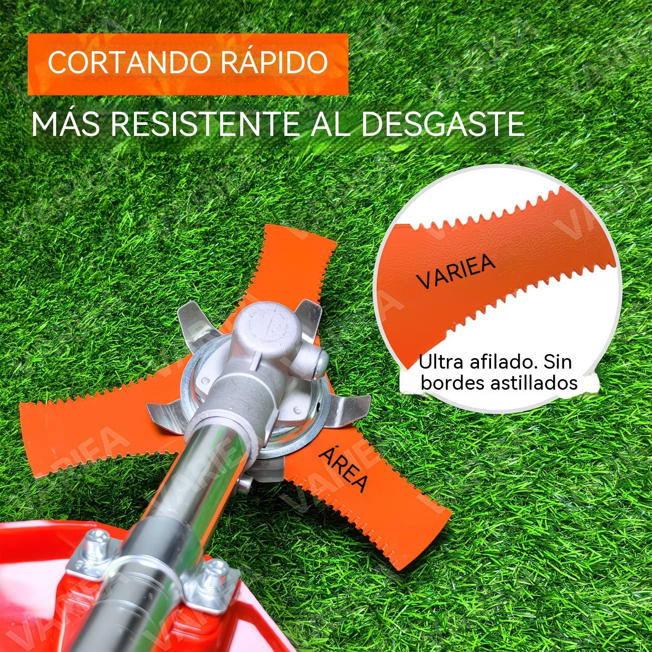 🔥【2 piezas 30 euros】🔥Cuchillas desbrozadoras 3T mejoradas, aptas para cortacéspedes de gasolina, desbrozadoras y cortadoras de césped🌿✂️⚙️