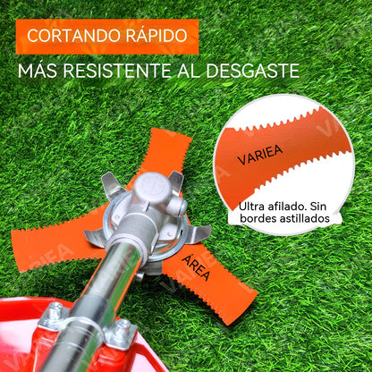 🔥【2 piezas 30 euros】🔥Cuchillas desbrozadoras 3T mejoradas, aptas para cortacéspedes de gasolina, desbrozadoras y cortadoras de césped🌿✂️⚙️